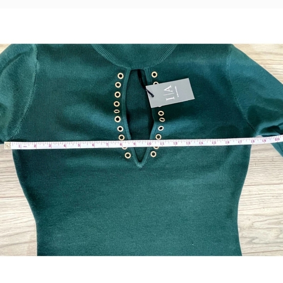 NWT Green Bodycon Sweater Dress - Picture 5 of 5